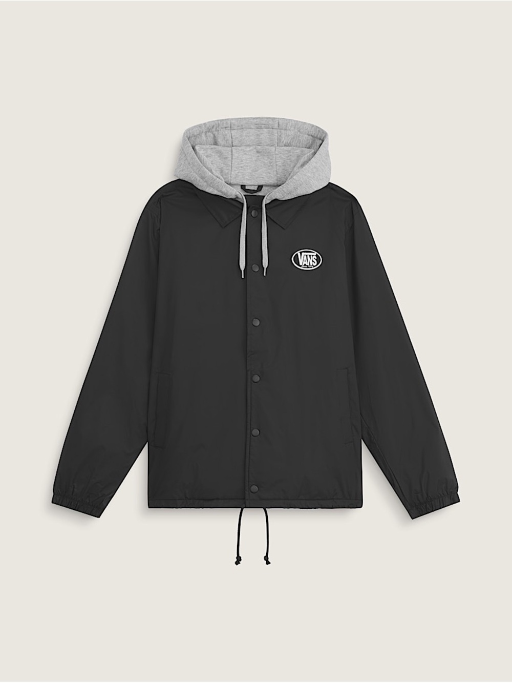 Vans Men’s Black Torrey Hooded Coaches Jacket